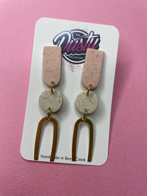Willow dangles pink stone