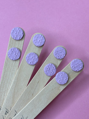 Kyra Studs 1.5cm Lilac