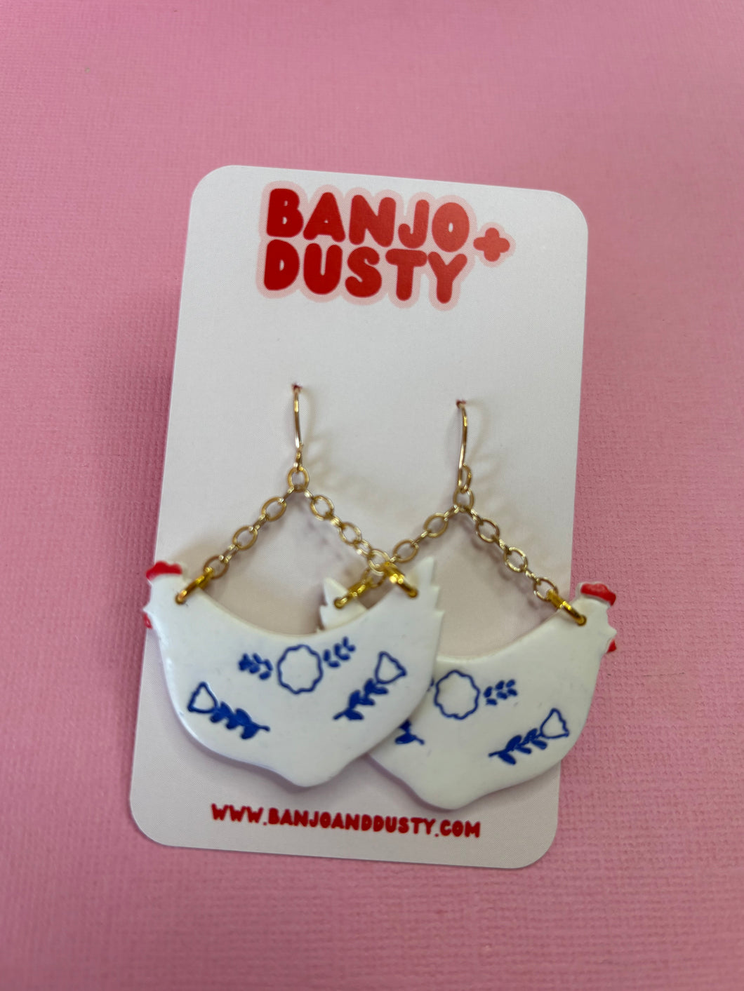 Chicken Dangles Blue