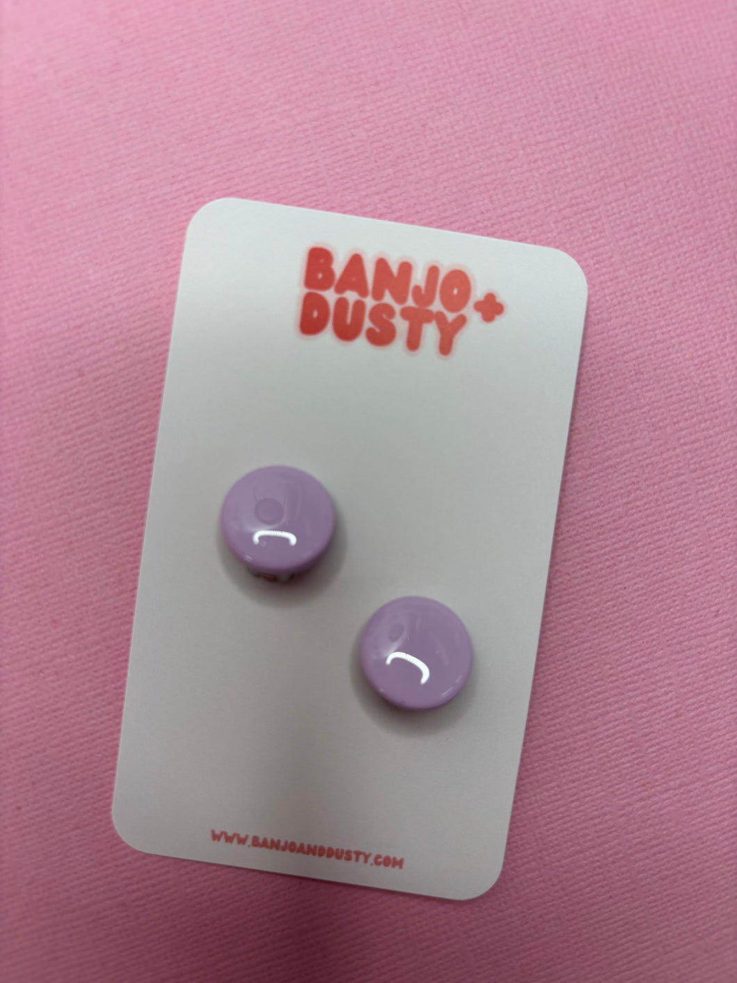 Clip on studs 15mm Hyacinth