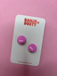 Clip on studs 15mm Pink
