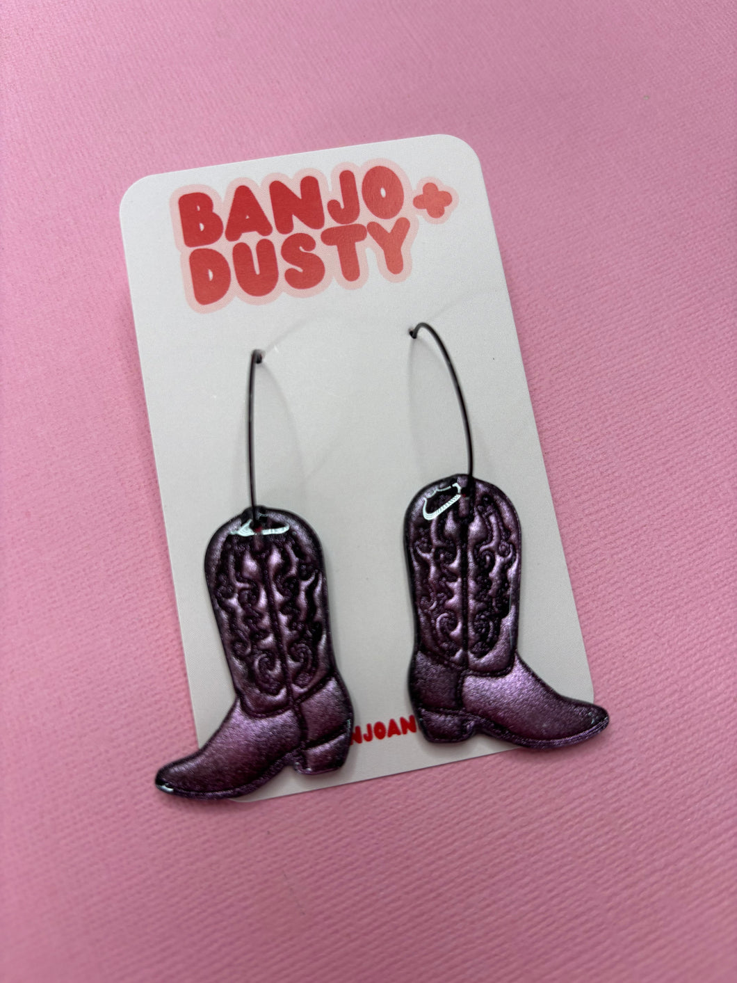 Sally Dangles Sparkly Pink