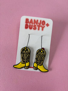 Sally Dangles Bright Yellow