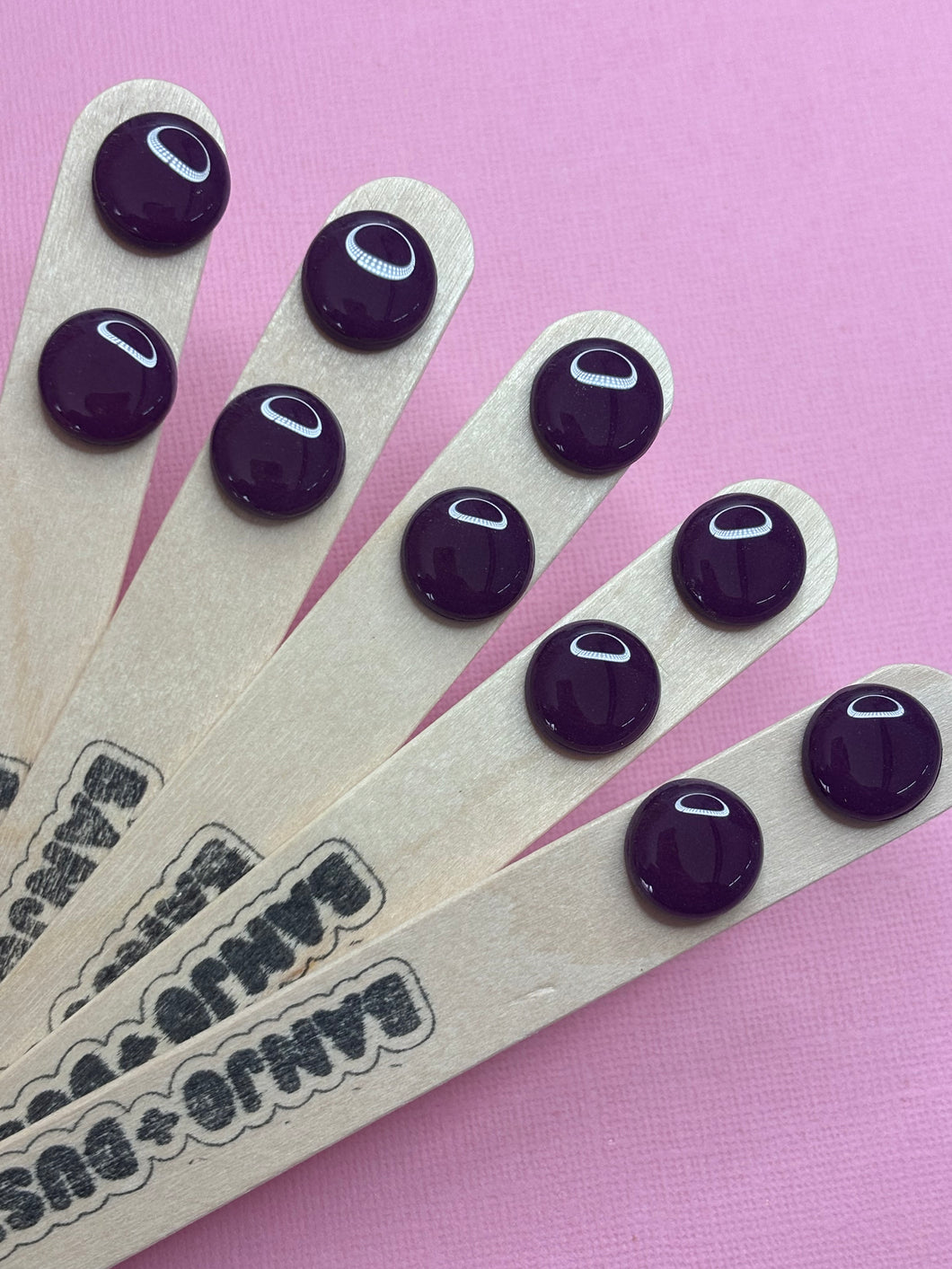 Eggplant Studs 15mm