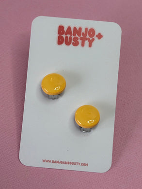 Clip on studs 15mm yellow