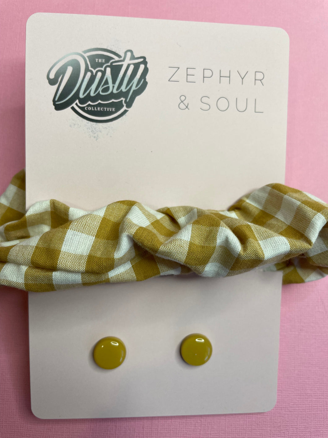 Zephyr & Soul collab mustard gingham